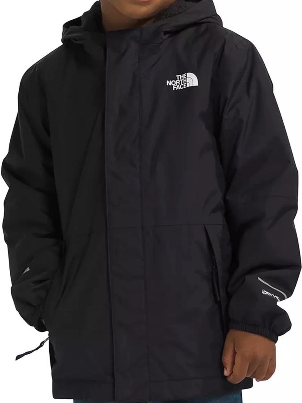 The North Face Kids' Black Waterproof Hooded Jacket 6T